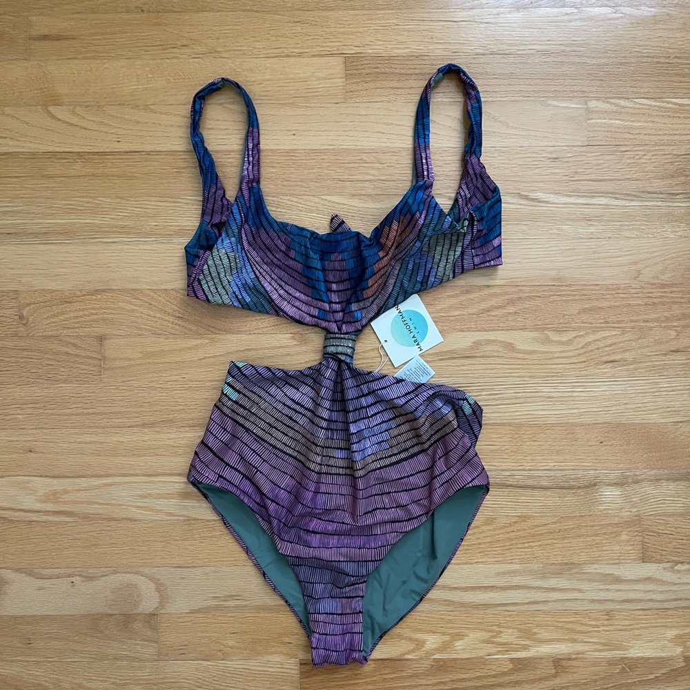 Mara Hoffman NWT one piece swimsuit. Sz L